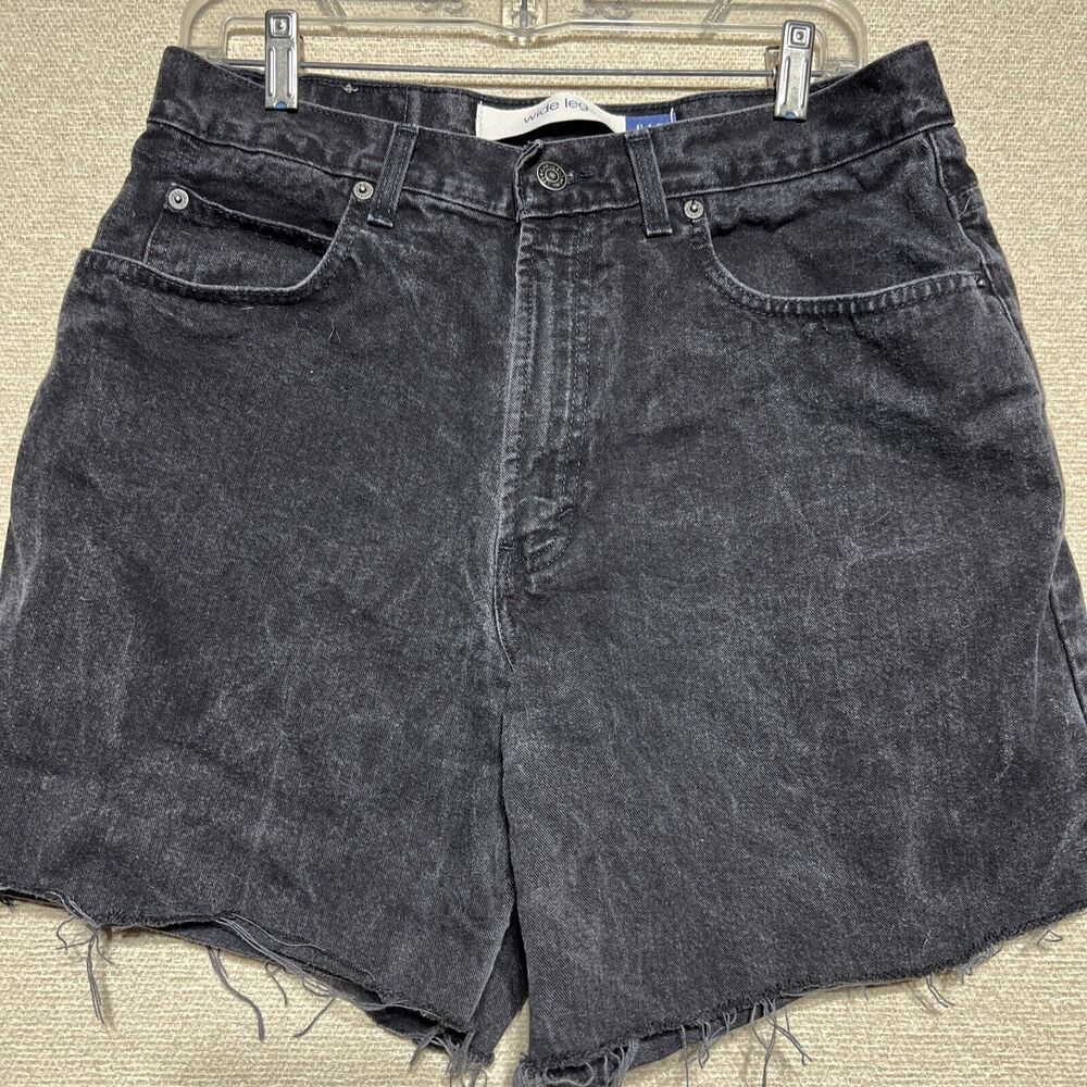 Gap Blue Jeans Vintage Easy Fit Black Denim Shorts Cotton Cutoff 30in Waist
